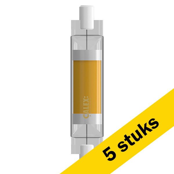 Aanbieding: 5x Calex led lamp R7s | Staaflamp | SMD | 78mm | 2700K | Dimbaar | 4.2W (40W) LCA00960 - 1