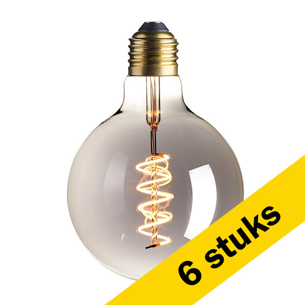 aanbieding 6x calex e27 flexibel filament titanium g125 bol led lamp dimbaar 4w 15w calex 123led nl