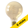 Aanbieding: 6x Calex LED lamp | E27 | Globe G95 | Goud | 2100K | Dimbaar | 3.8W (25W) LCA00667 - 1