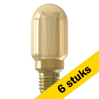 Calex Aanbieding: 6x Calex LED lamp E27 | Buislamp T45 | Goud | 1800K | Dimbaar | 3.5W (15W)  LCA00398