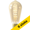 Aanbieding: 6x Calex LED lamp E27 | Edison ST64 | Filament | Goud | 2100K | Dimbaar | 5.5W (40W) LCA00881 - 1