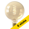 Aanbieding: 6x Calex LED lamp E27 | Globe G125 | Filament | Goud | 2100K | Dimbaar | 5.5W (40W) LCA00885 - 1