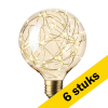 Aanbieding: 6x Calex LED lamp E27 | Globe G125 | Pearl | 3000K | 2W LCA00078 - 1