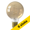 Aanbieding: 6x Calex LED lamp E27 | Globe G80 | Filament | Goud | 2100K | Dimbaar | 3.8W (25W) LCA00665 - 1