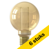 Aanbieding: 6x Calex LED lamp E27 | Globe G95 | Crown | Goud | 1800K | Dimbaar | 3.5W (15W) LCA00742 - 1
