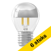 Aanbieding: 6x Calex LED lamp E27 | Kogel P45 | Kopspiegel | Zilver | 2700K | Dimbaar | 3.5W (25W) LCA00734 - 1