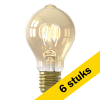 Aanbieding: 6x Calex LED lamp E27 | Peer A60 | Filament | Goud | 2100K | Dimbaar | 5.5W (40W) LCA00879 - 1