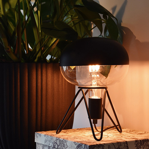 Calex Black & Gold lamp E27 | Boden | Kopspiegel | 1800K | Dimbaar | Zwart | 6W  LCA00564 - 2