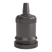 Calex E27 design fitting Ø: 50 mm H: 71mm (parel zwart, Calex)  LCA00258
