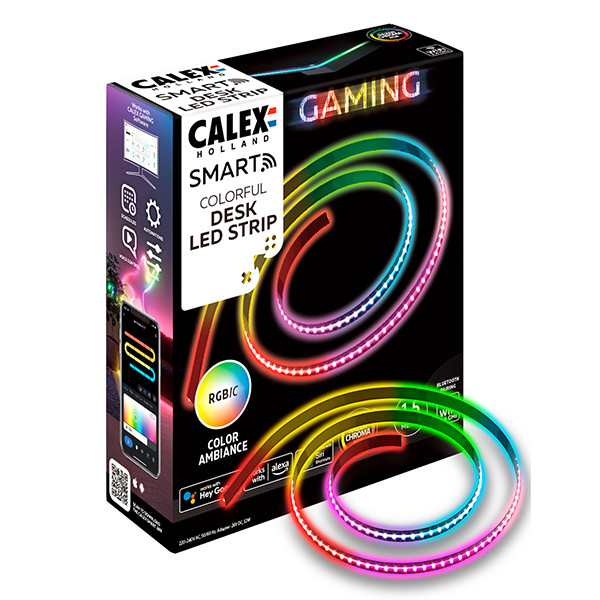 Calex Gaming LED Strip voor bureau | 150 cm | RGBIC | 12W  LCA01084 - 1