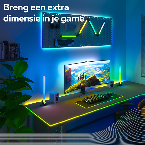 Calex Gaming LED Strip voor bureau | 150 cm | RGBIC | 12W  LCA01084 - 4