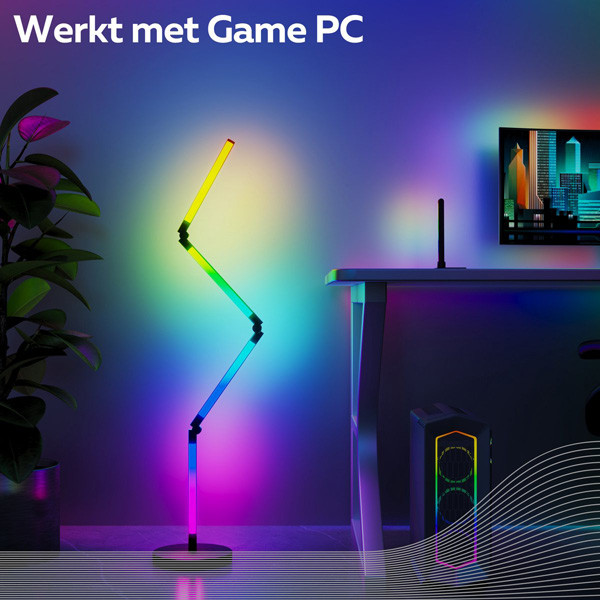 Calex Gaming LED Strip voor bureau | 150 cm | RGBIC | 12W  LCA01084 - 5