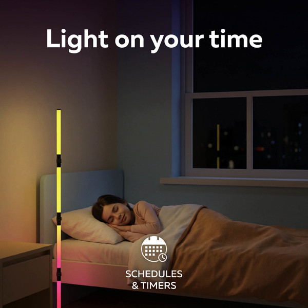 Calex Gaming Vloerlamp | 140 cm | RGBIC | 12W LCA01085 - 4