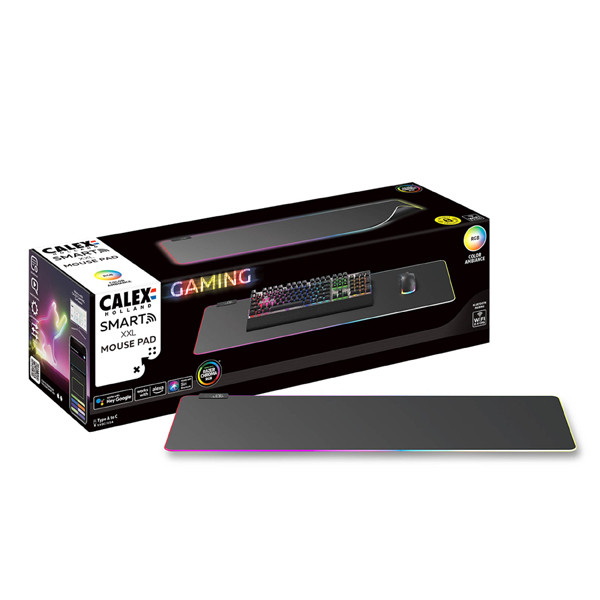 Calex Gaming XXL Muismat | 90 x 30 cm | RGBIC | Zwart LCA01087 - 1