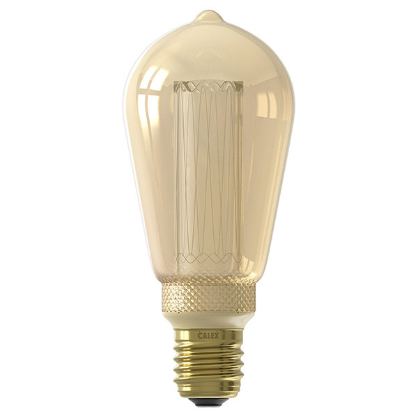 Alfabet Stemmen Ik denk dat ik ziek ben Calex LED lamp | Crown | E27 | Edison ST64 | Goud | 1800K Dimbaar 3,5W  (15W) Calex 123led.nl