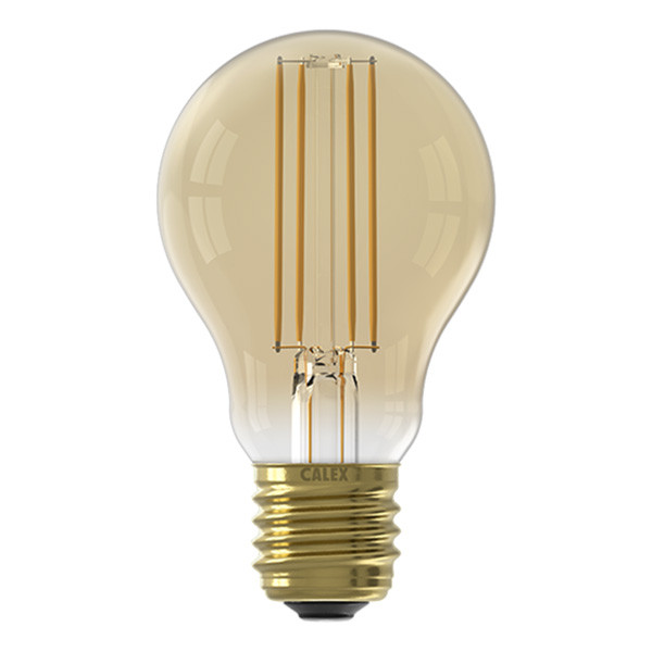 Calex lamp | E27 | A60 | Goud | 2100K | Dimbaar 7.5W (60W) Calex 123led.nl