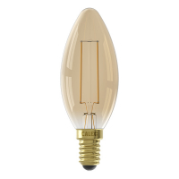 Calex LED lamp E14 | Kaars B35 | Filament | Goud | 2100K | Dimbaar | 3.5W (25W)  LCA00685