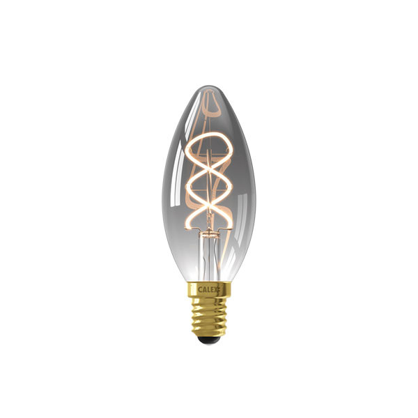 Calex LED lamp E14 | Kaars B35 | Filament | Titanium | 1800K | Dimbaar | 4W (15W)  LCA01133 - 1