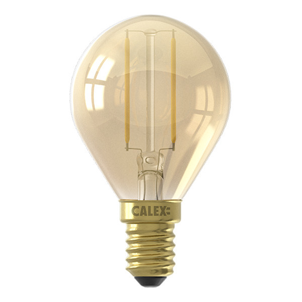 Calex LED lamp E14 | Kogel P45 | Filament | Goud | 2100K | 2W (15W)  LCA00675 - 1