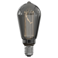 Calex LED lamp E27 | Edison ST64 | Crown | Titanium | 2000K | Dimbaar | 3.5W (15W)  LCA00486