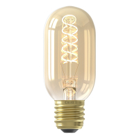 Calex LED lamp E27 | Flexible Filament | Buislamp T45 | Filament | Goud | 2100K | Dimbaar | 5.5W (40W) LCA00876