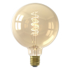 Calex LED lamp E27 | Flexible Filament | Globe G125 | Filament | Goud | 2100K | Dimbaar | 5.5W (40W)