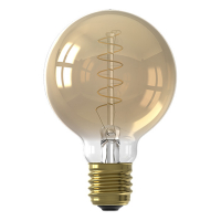 Calex LED lamp E27 | Flexible Filament | Globe G80 | Filament | Goud | 2100K | Dimbaar | 3.8W (25W) LCA00664