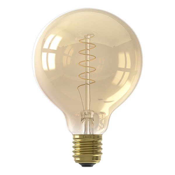 Calex LED lamp E27 | Flexible Filament | Globe G95 | Filament | Goud | 2100K | Dimbaar | 3.8W (25W) LCA00666 - 1