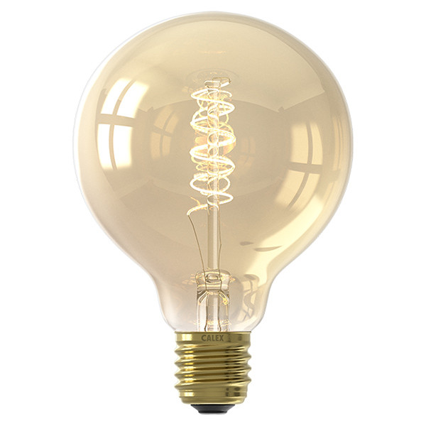 Calex LED lamp E27 | Globe G125 | Filament | Goud | 2100K | 3-staps dimbaar | 3.8W (25W)  LCA01009 - 1