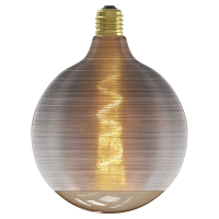 Calex LED lamp E27 | Globe G125 | Filament | Silk Grijs | 1800K | Dimbaar | 4W  LCA00898