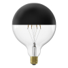 Calex LED lamp E27 | Globe G125 Kopspiegel | Black & Gold  | Zwart | 1800K | Dimbaar | 4W