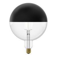 Calex LED lamp E27 | Globe G200 Kopsppiegel | Black & Gold Kalmar | Zwart | 1800K | Dimbaar | 6W  LCA00565