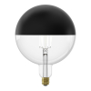 Calex LED lamp E27 | Globe G200 Kopsppiegel | Black & Gold Kalmar | Zwart | 1800K | Dimbaar | 6W