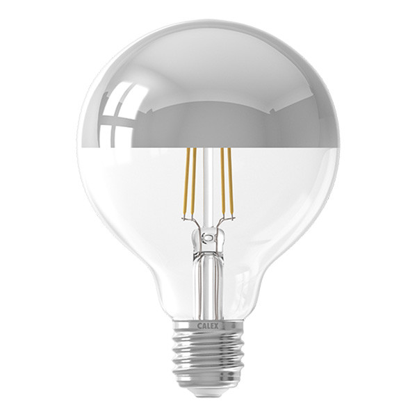 Calex LED lamp E27 | Globe G95 | Kopspiegel | Zilver | 2300K | Dimbaar | 3.5W (25W)  LCA00737 - 1