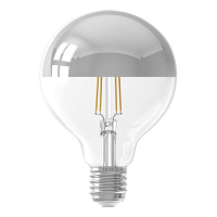 Calex LED lamp E27 | Globe G95 | Kopspiegel | Zilver | 2300K | Dimbaar | 3.5W (25W)  LCA00737