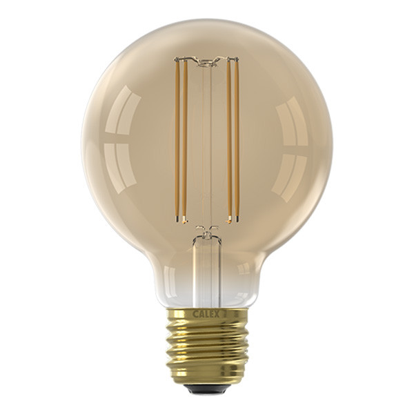 Calex LED lamp E27 | Goldline | Globe G80 | Filament | Goud | 2100K | Dimbaar | 3.5W (25W) LCA00715 - 1