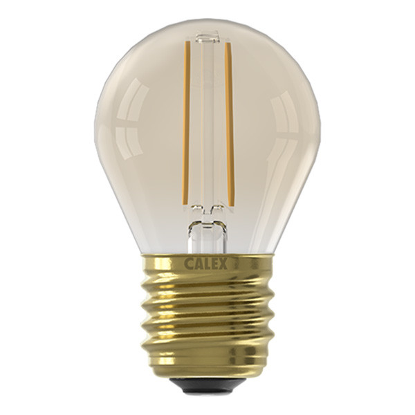 Calex LED lamp E27 | Goldline | Kogel G45 | Filament | Goud | 2100K | Dimbaar | 3.5W (25W) LCA00681 - 1