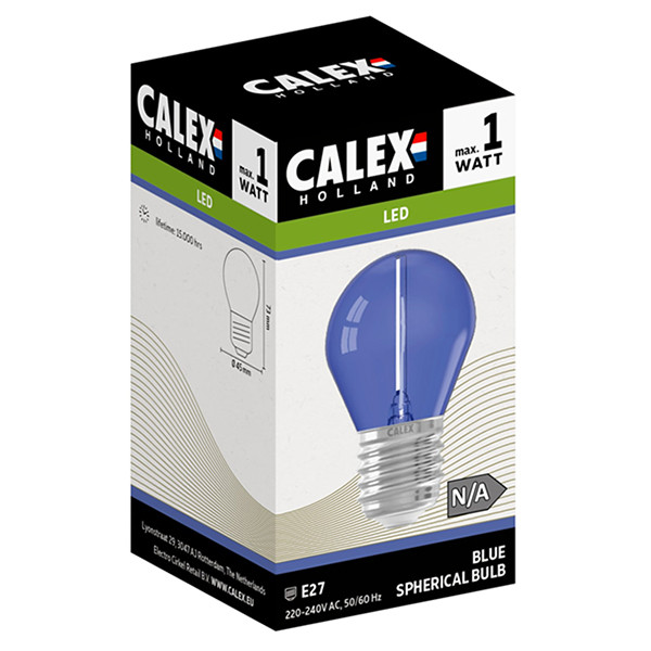 Calex LED lamp E27 | Kogel G45 | Filament | Blauw | 1W LCA01217 - 3