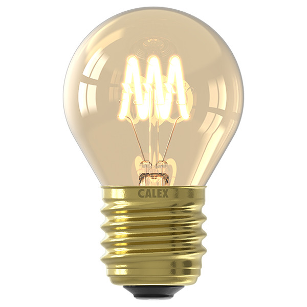 Calex LED lamp E27 | Kogel P45 | Filament | Goud | 2100K | 3-staps dimbaar | 3.5W (22W) LCA01209 - 1