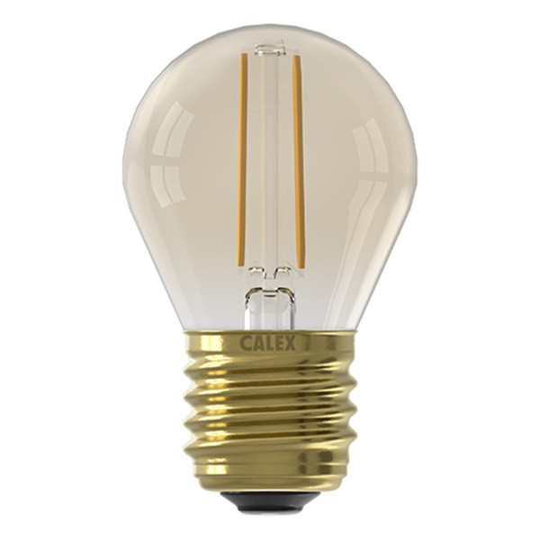 Calex LED lamp E27 | Kogel P45 | Filament | Goud | 2100K | Dimbaar | 3.5W (25W)  LCA00681 - 1