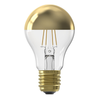 Calex LED lamp E27 | Peer A60 | Kopspiegel | Black & Gold | 1800K | Dimbaar | Goud | 4W  LCA00571