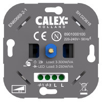 Calex Led dimmer inbouw 3-250W | Fase afsnijding (RC) | Calex  LCA01112