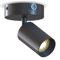 Calex Plafondspot GU10 | Rond | 1 spot | Zwart LCA01233