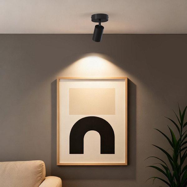 Calex Plafondspot GU10 | Rond | 1 spot | Zwart LCA01233 - 5