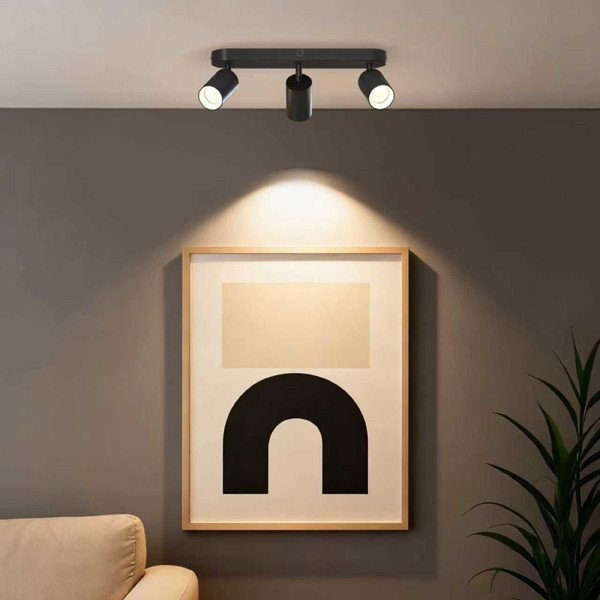 Calex Plafondspot GU10 | Rond | 3 spots | Zwart LCA01236 - 5