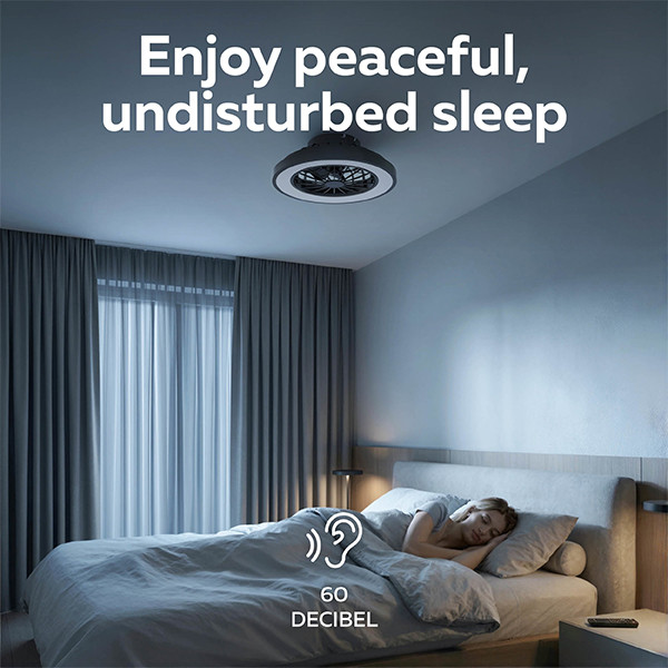 Calex Plafondventilator met LED lamp | Ø 39 cm | RGB + 2700-6500K | Zwart/Wit LCA01297 - 5