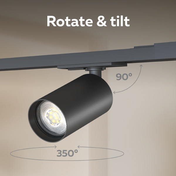 Calex Railverlichting | GU10 | 4 spots | Zwart LCA01240 - 4