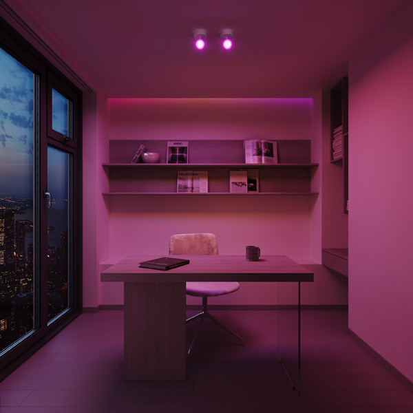 Calex Slimme plafondlamp | Rond | Ø 100 cm | RGB + 2200-4000K | Wit | WiFi (Tuya) | 4.9W LCA01246 - 3