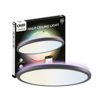 Calex Slimme plafondlamp | Rond | Ø 40 cm | RGB + 2700-6500K | Zwart | WiFi (Tuya) | 22W LCA01245