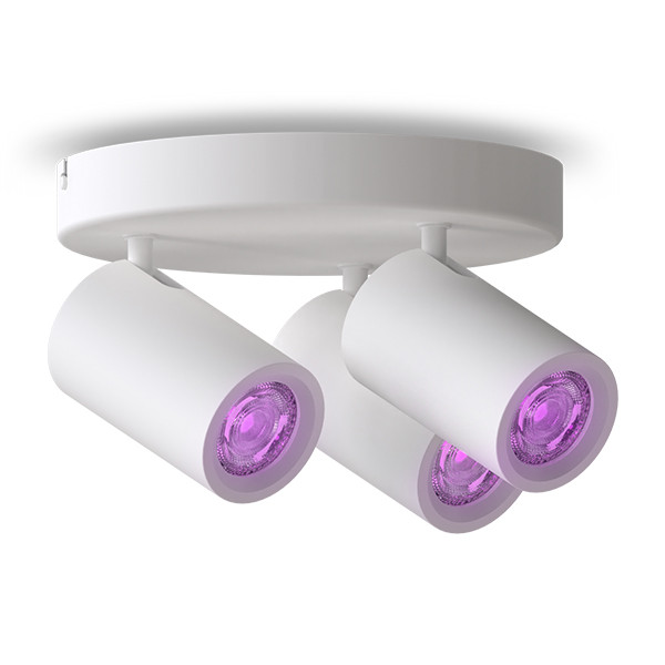 Calex Slimme plafondspot | Rond | RGB + 2200-4000K | Wit | 3 spots | WiFi (Tuya) | 4.9W LCA01248 - 1